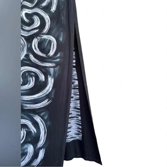 ROCK ‘N KARMA Abstract Side Slits Maxi Tunic Dress Size S - Picture 7 of 14
